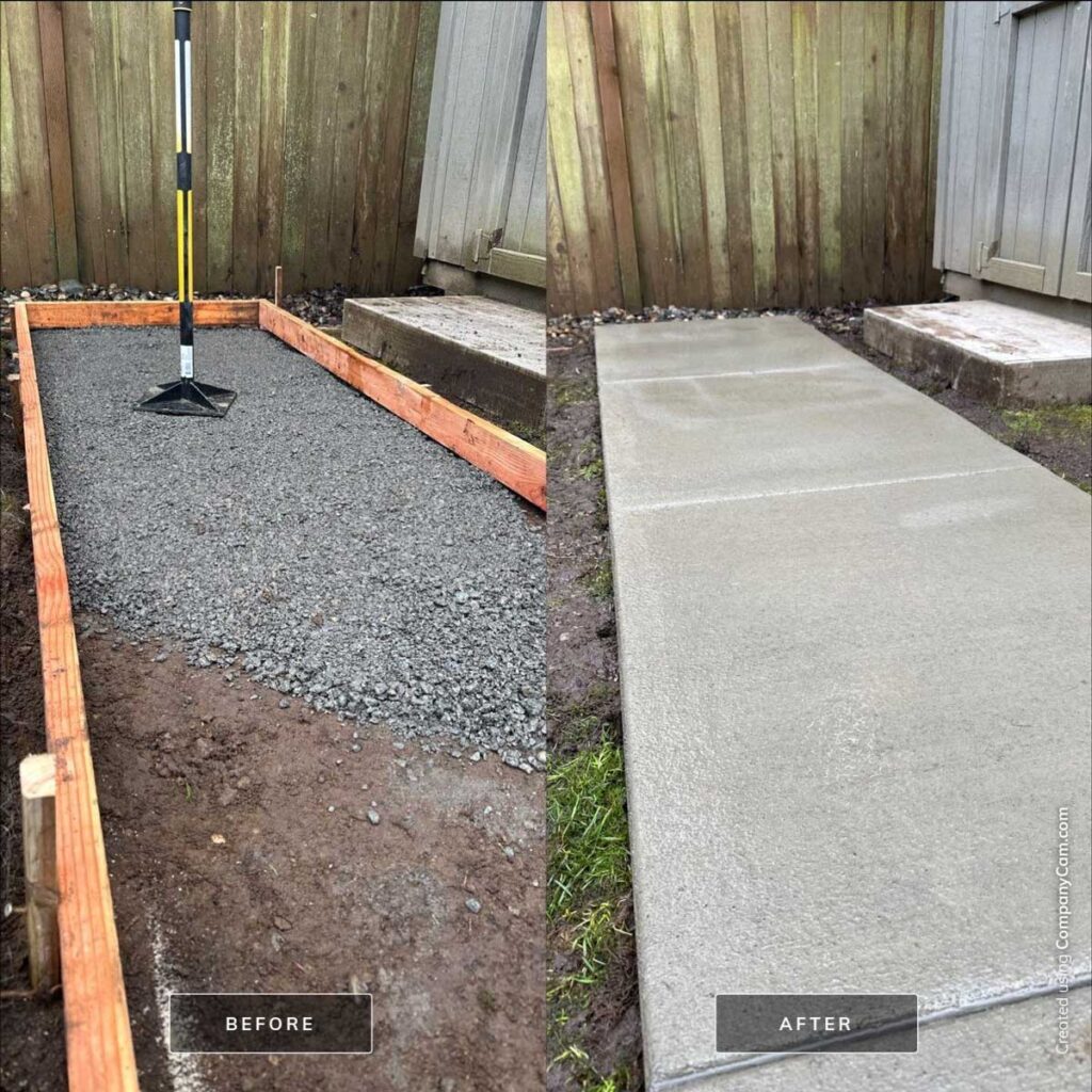 Concrete Before After