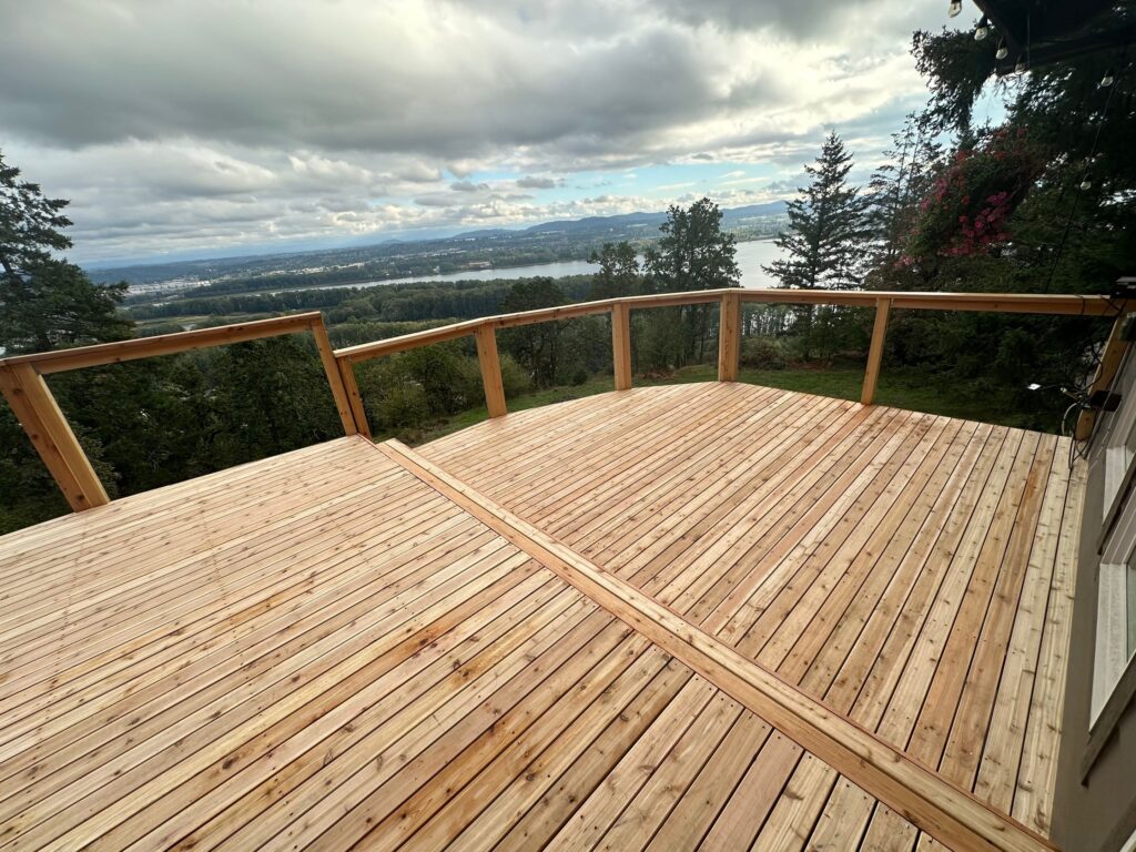 Wood Deck With View